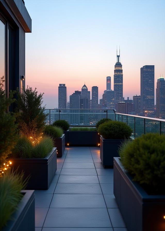 Terrace garden installation